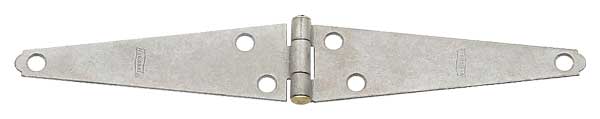 Light Duty Mechanically Galvanized Strap Hinge with Staked Brass Pins