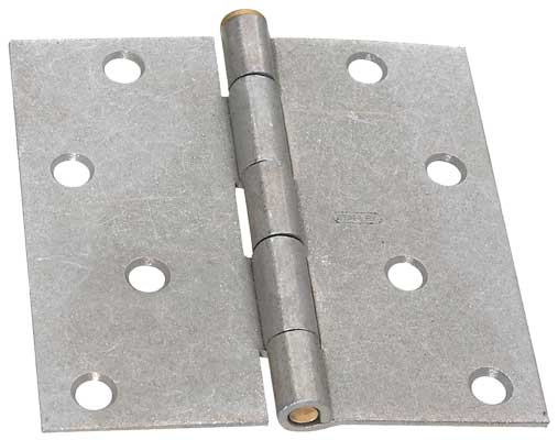 4" Galvanized Steel Full Mortise Butt Hinge with Loose Solid Brass Pin